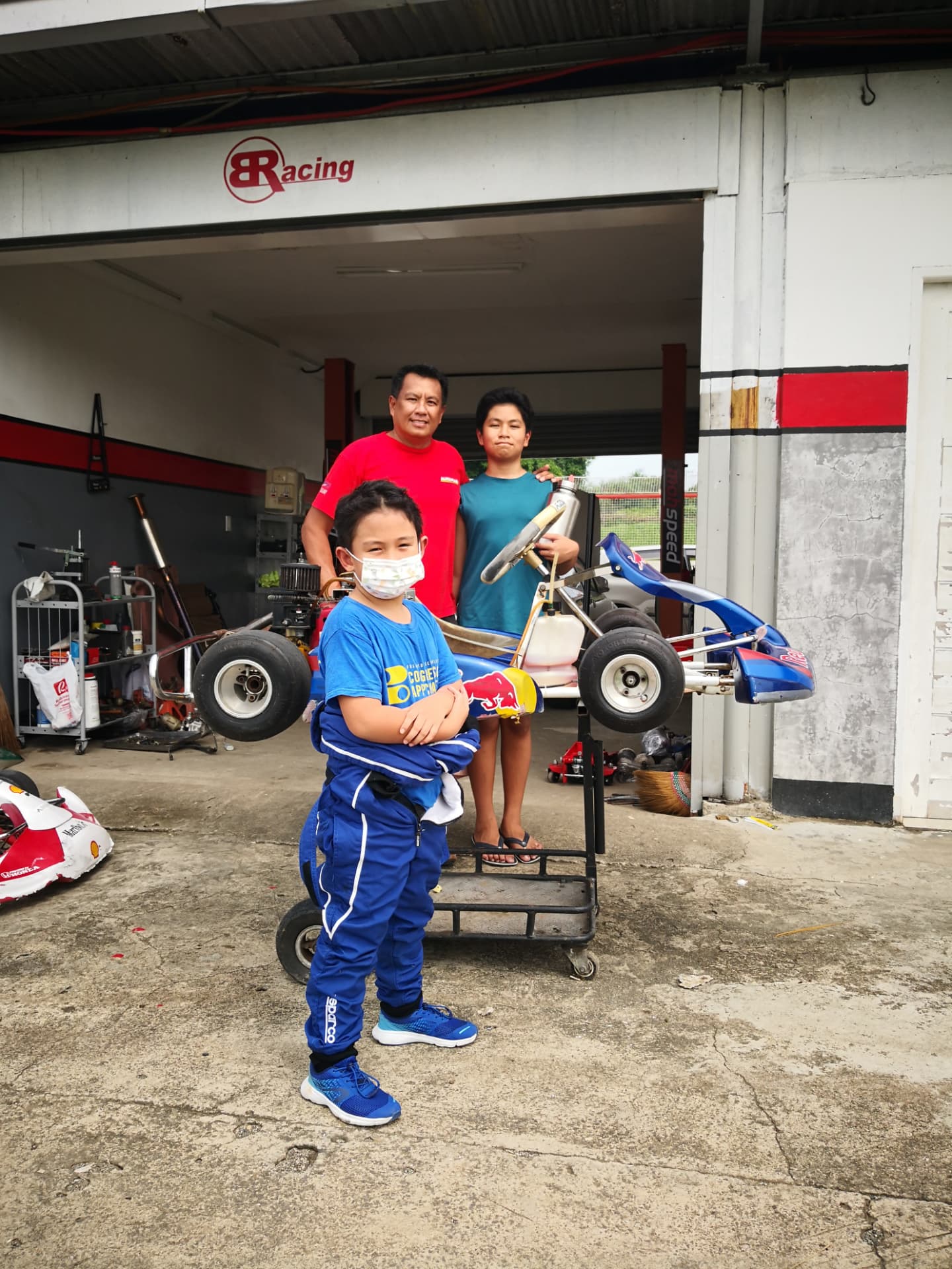 Antonio Racelis at BRacing during his early karting journey