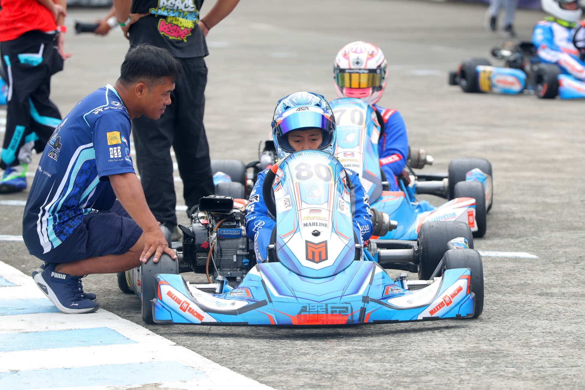 Antonio Racelis on the grid during the 2026 season