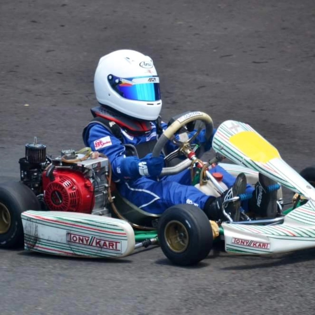Antonio Racelis in kart number 41 on the Palawan grid