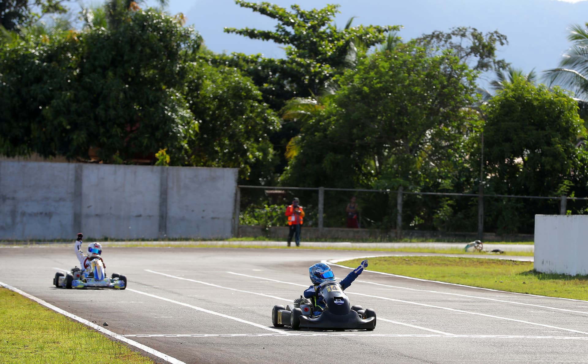 Antonio Racelis with the BRacing Development team