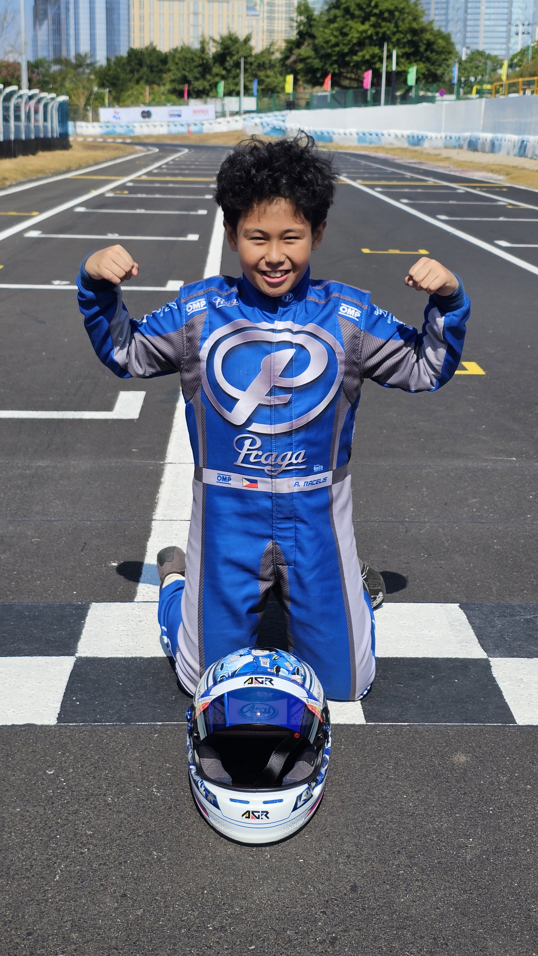 Antonio Racelis at the Rotax Max Challenge International Trophy Asia in Macau