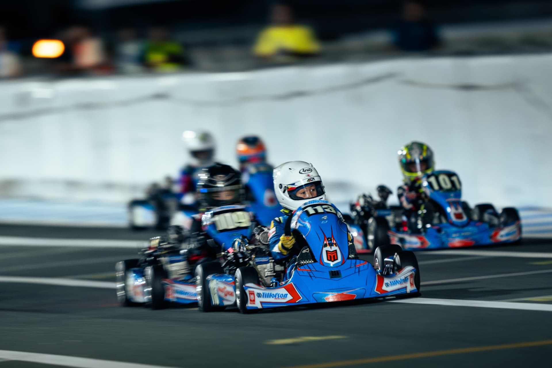 Antonio Racelis on the podium at Clark International Speedway