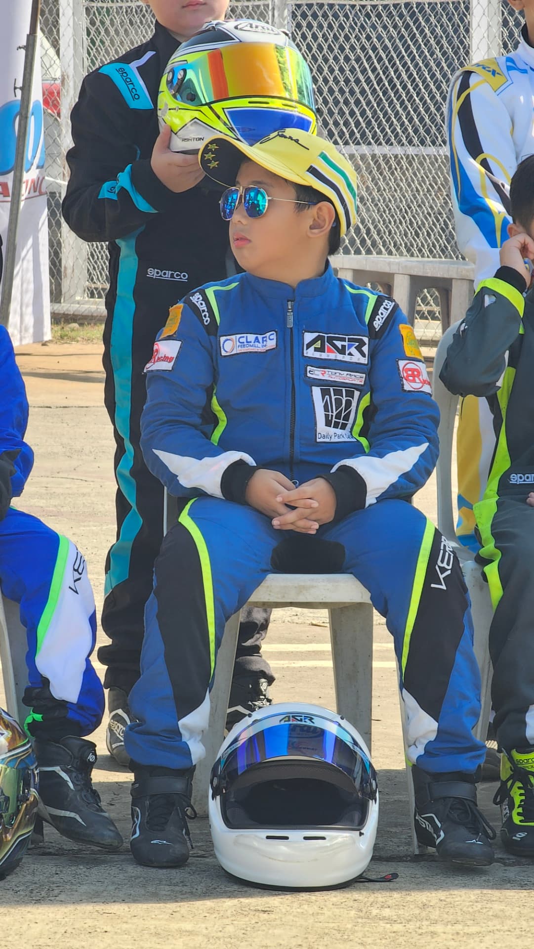 Antonio Racelis driving in the Formula Cadet Expert class at Palawan