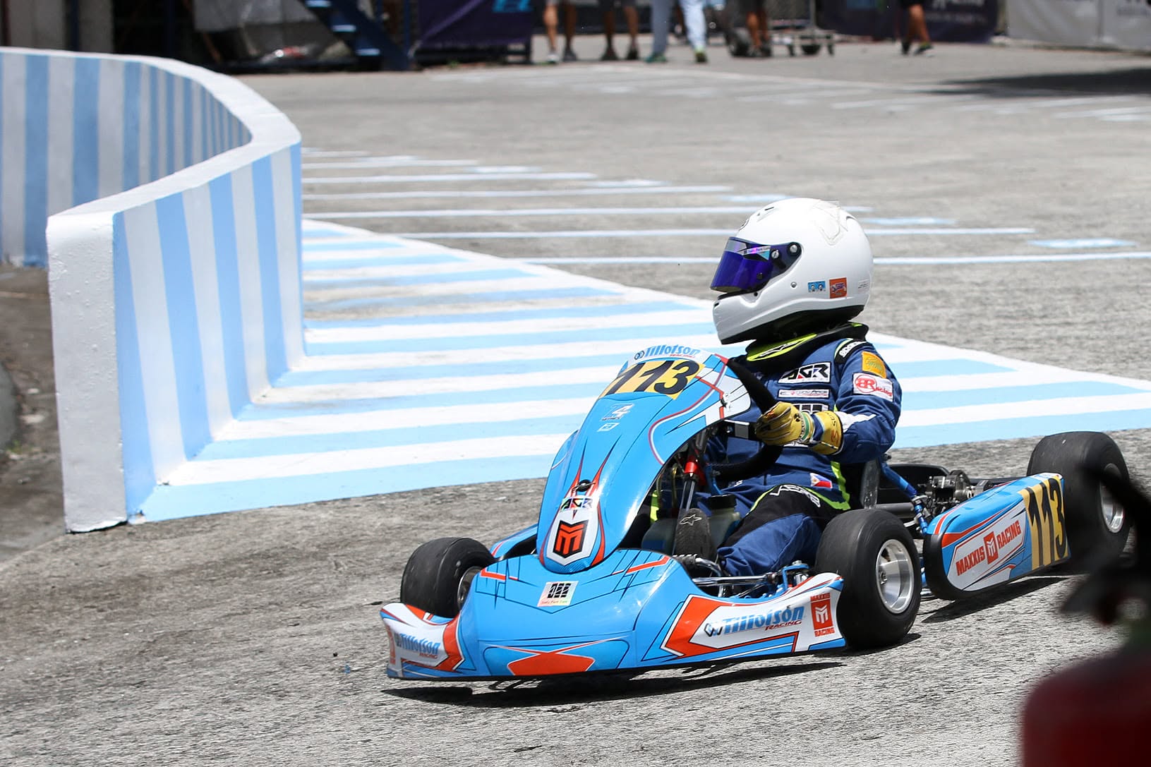 Antonio Racelis on the podium at Carmona Race Track