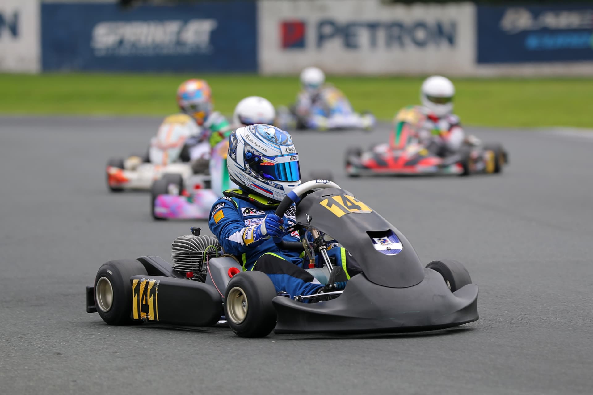 Antonio Racelis on the grid at Carmona