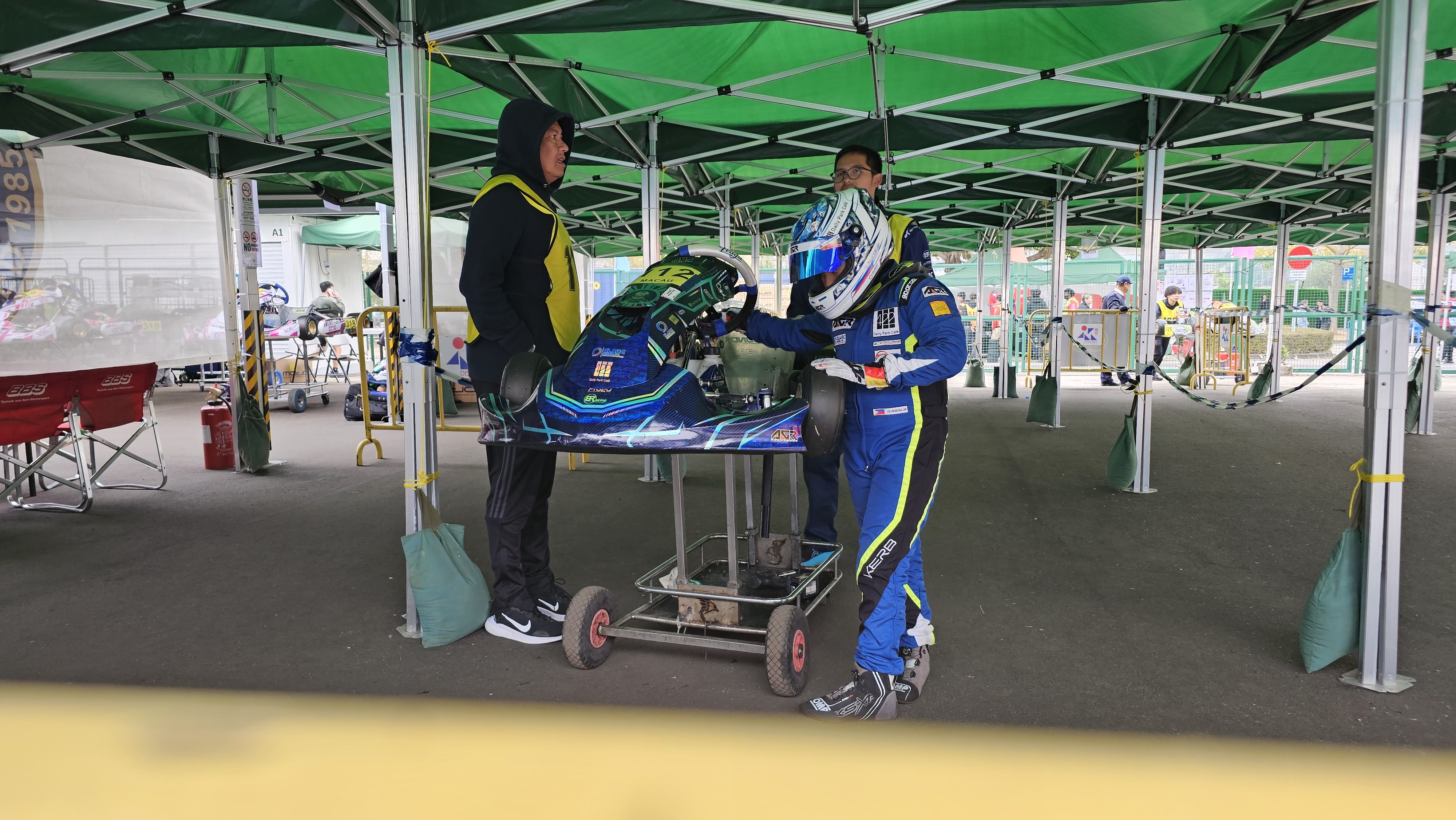 Antonio Racelis at the Rotax Max Challenge International Trophy Asia in Macau