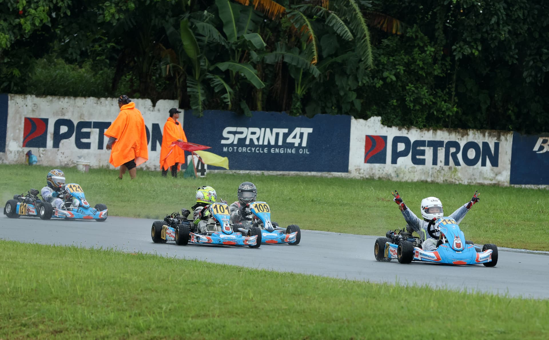 Antonio Racelis on the podium at the T4 Cup final round