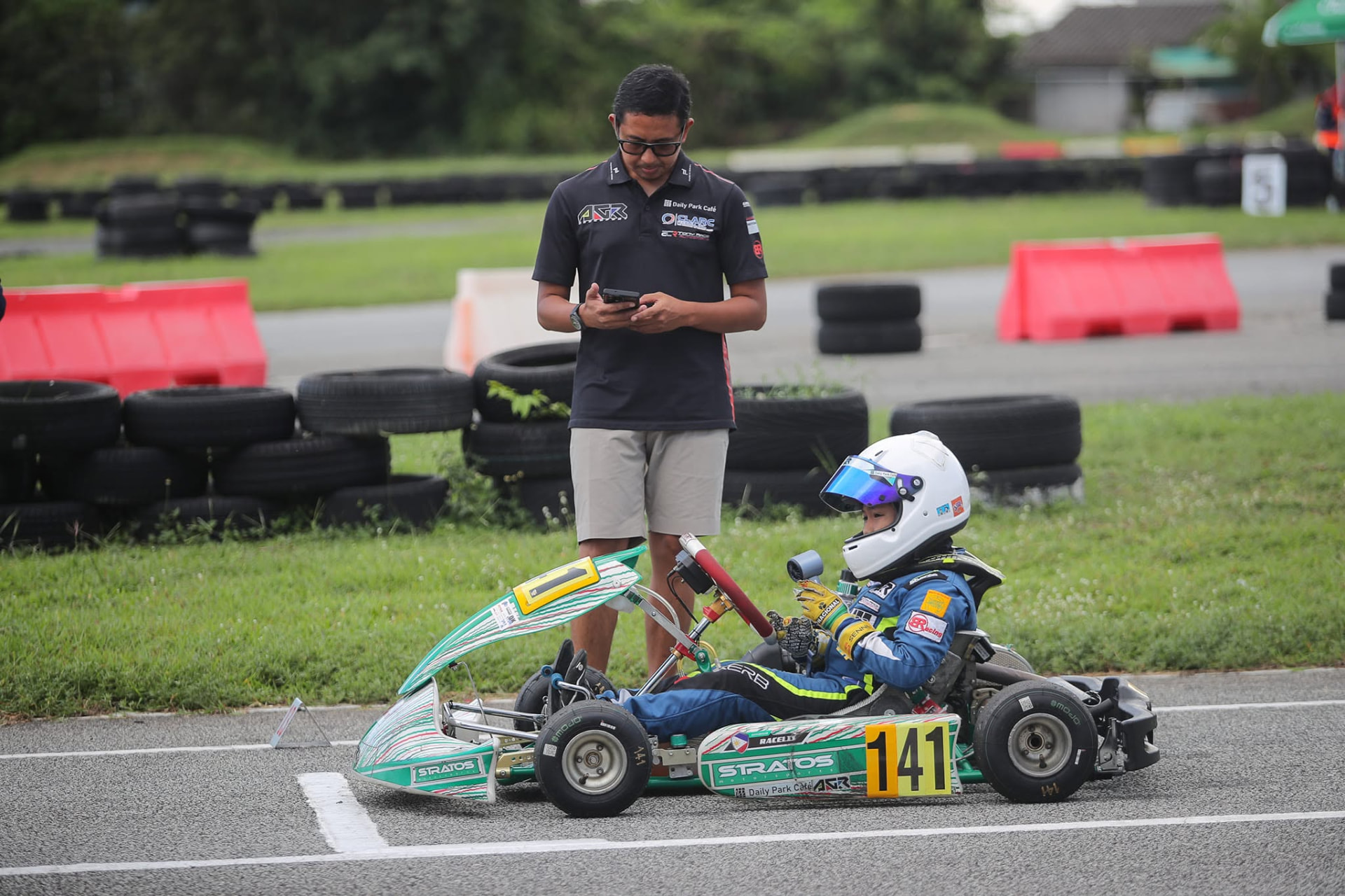 Antonio Racelis in the paddock at Bira Circuit