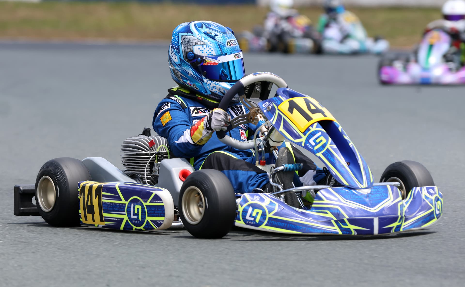 Antonio Racelis on track in kart 141
