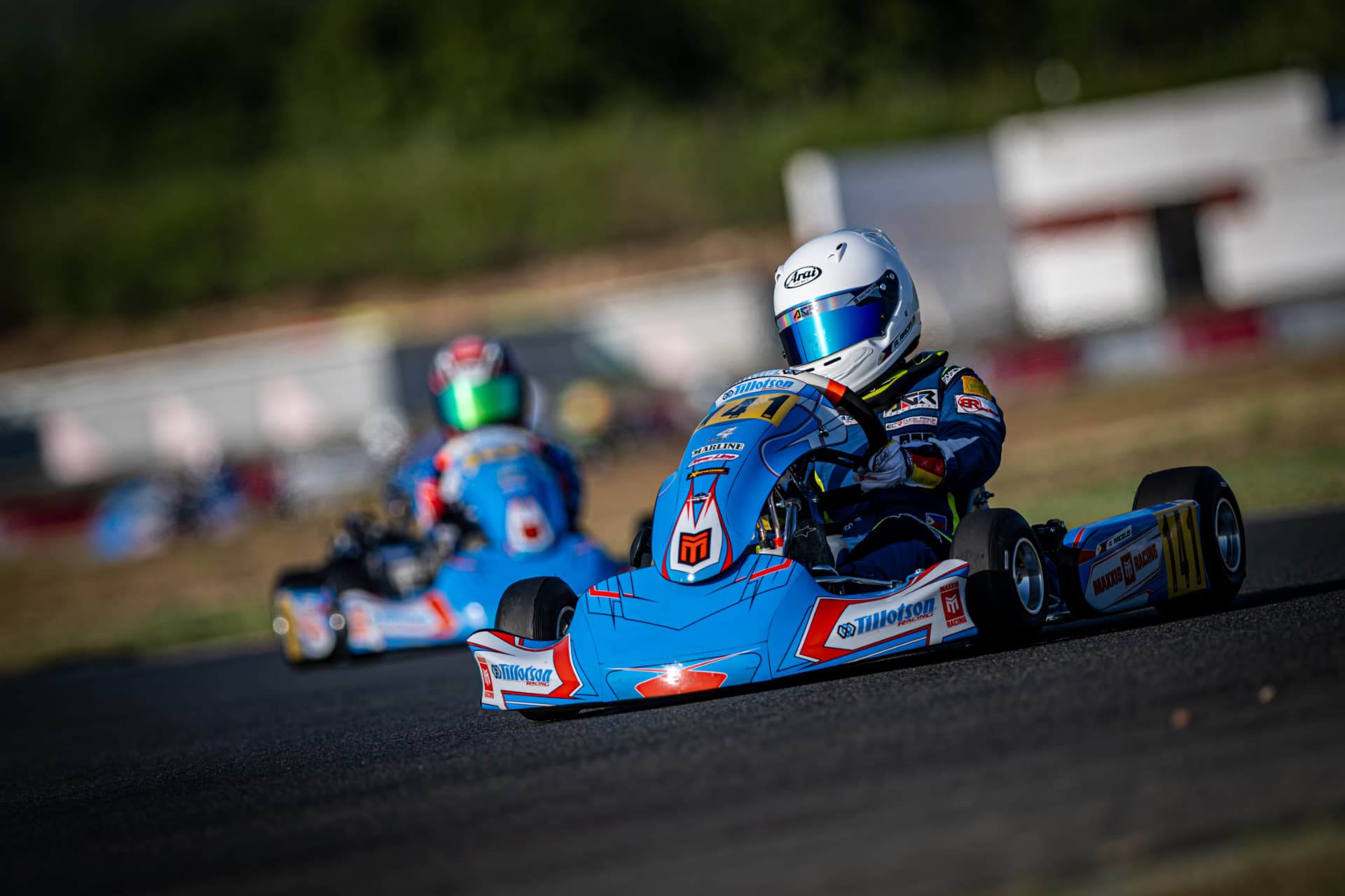 Antonio Racelis racing in the T4 Nations Cup