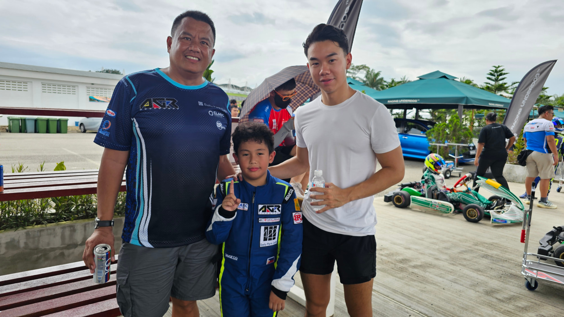 Antonio Racelis driving his Tony Kart at Sepang