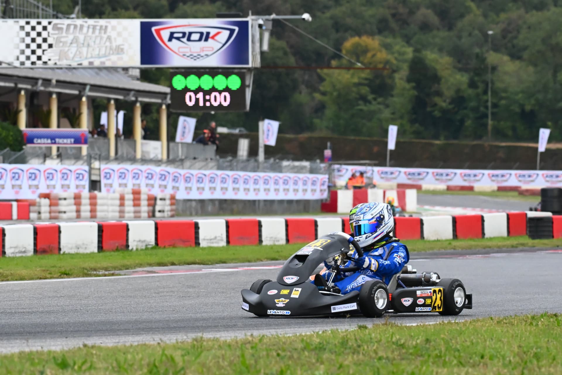 Antonio Racelis racing at South Garda Karting