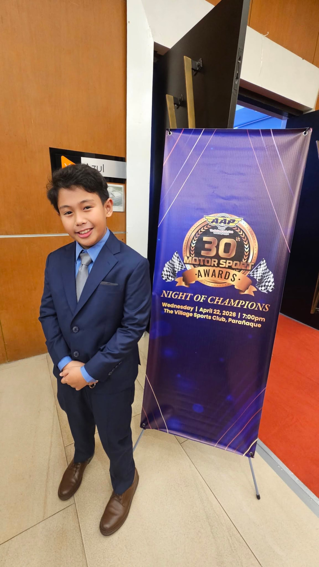 Antonio Racelis at the Automobile Association Philippines 30th Motorsport Awards