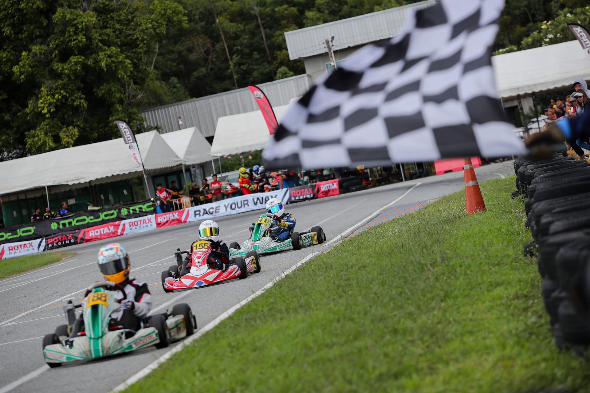 Antonio Racelis in racing gear at Bira Circuit