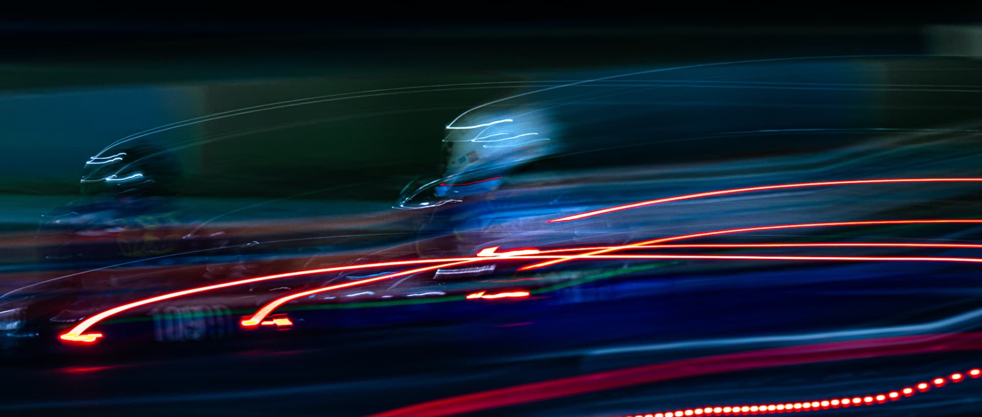 Kart racing under the lights