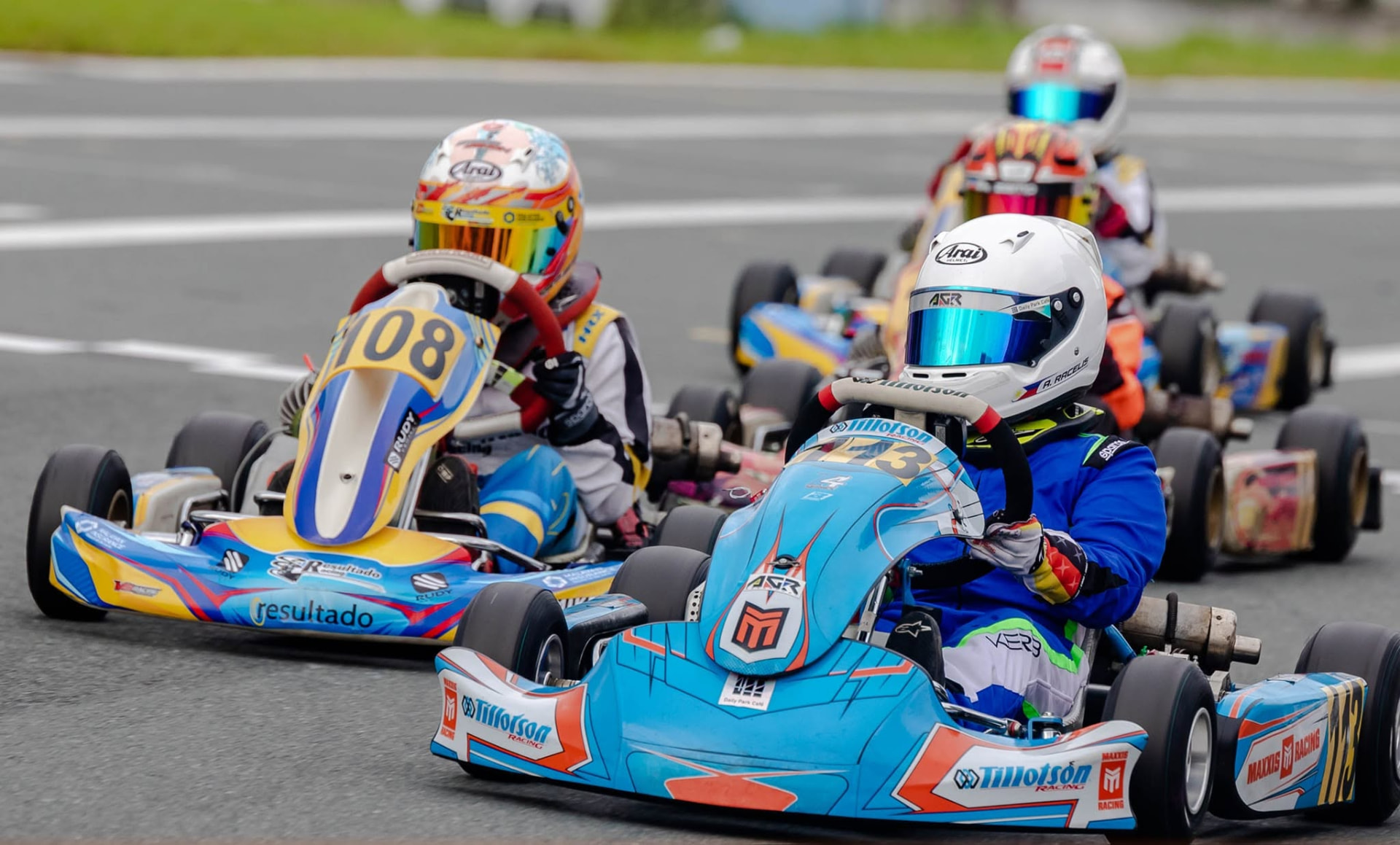 Antonio Racelis celebrating the MiniROK Overall Champion title