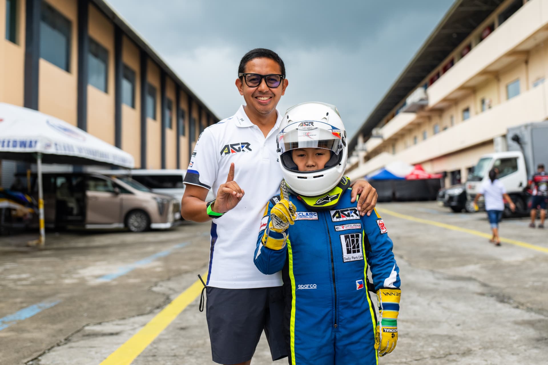 Antonio Racelis with his team at Clark