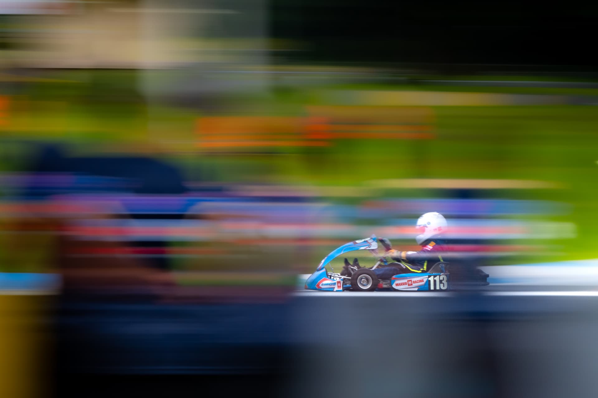 Antonio Racelis racing kart number 113